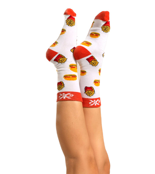 Premium Burgers and Fries socks